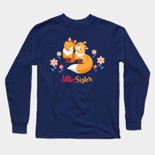 Little sister - fox siblings Long Sleeve T-Shirt